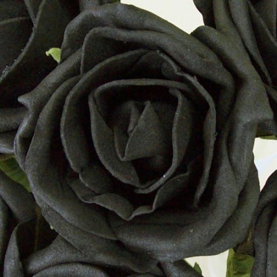 Black foam outlet roses